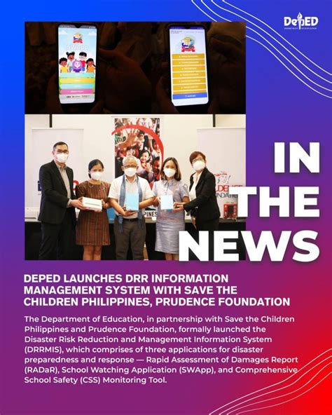 DepEd launches DRR information management .
